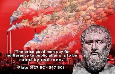 PLATO The price good men pay for indifference